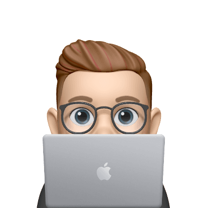 Memoji working on a computer